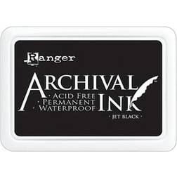 Ranger Archival Ink Jet Black 2 1/2 In. X 3 3/4 In. Pad [Pack Of 3] 67141-PK3